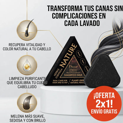 Shampoo Lúmino Black - Lava tu cabello y ayuda a disimular las canas en un solo paso