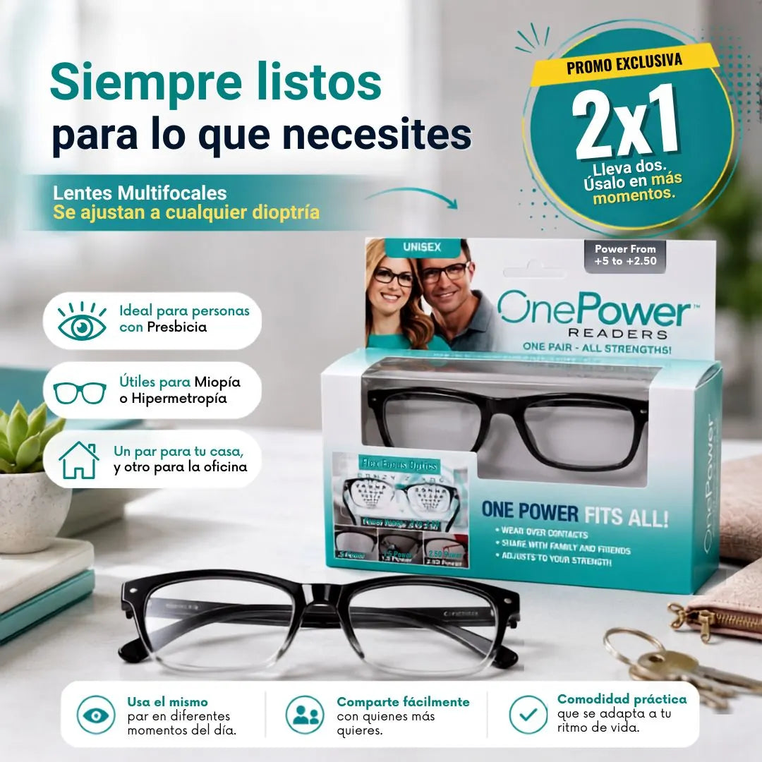 Lentes Multifocales OnePower - Vuelve a disfrutar cada detalle