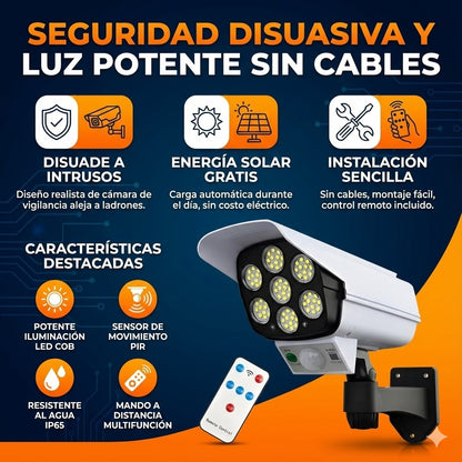 SafeLight Pro - Ahuyenta ladrones sin gastar un peso en electricidad