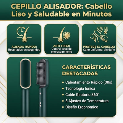 Cepillo Alisador - Alisa tu cabello en minutos