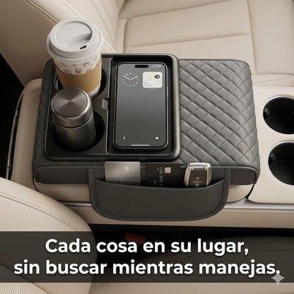 AutoLuxe Armrest - Soporte ergonómico y almacenamiento práctico para tu auto
