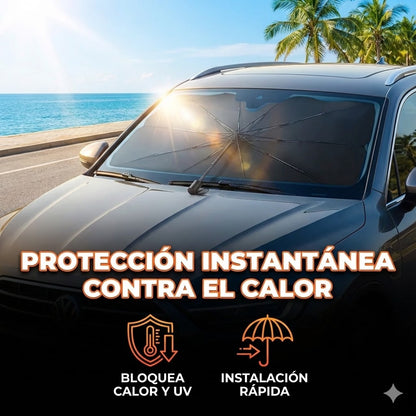 CoolShade Pro - Parasol parabrisas, entra a tu auto fresco desde el primer segundo