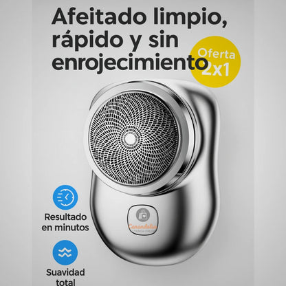 Mini Afeitadora Portátil –  Rostro Impecable en Minutos